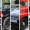 a collage of five classic american cars